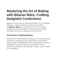 Mastering the Art of Baking with Bikaner Bites.docx