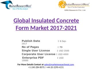Global Insulated Concrete Form Market 2017-2021.pptx