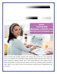 How Online Tutoring Help Plays A Significant Role in Modern Education System.pdf